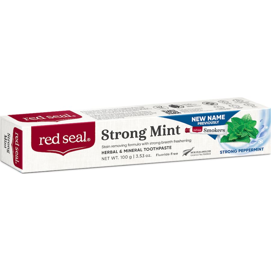 Red Seal  Natural Toothpaste 100g - Strong Mint (Smokers)