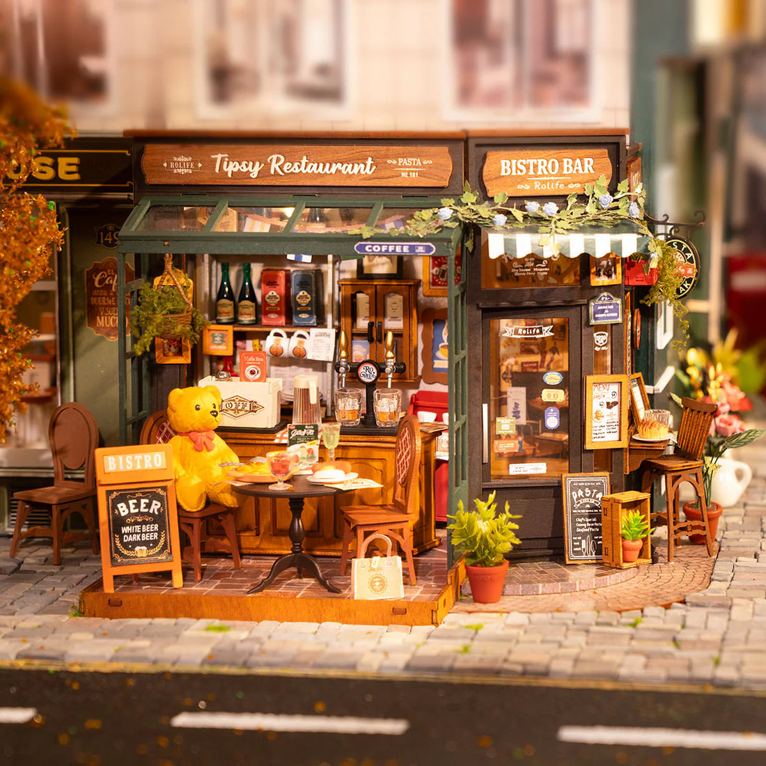 Rolife Tipsy Restaurant DIY Miniature House, image 5