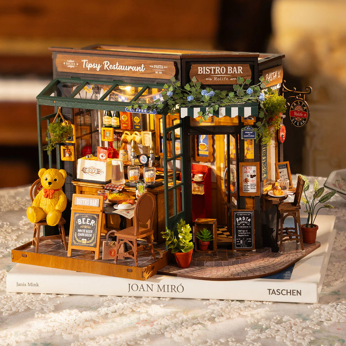 Rolife Tipsy Restaurant DIY Miniature House, image 4