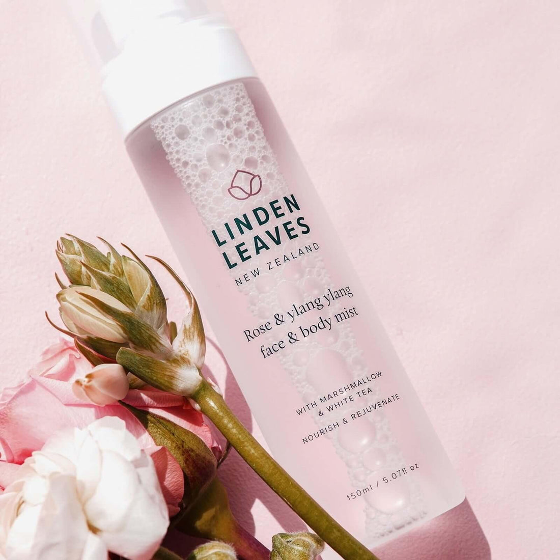 Linden Leaves Rose & Ylang Ylang Face & Body Mist 150ml - Clearance - (Unpackaged), image 3
