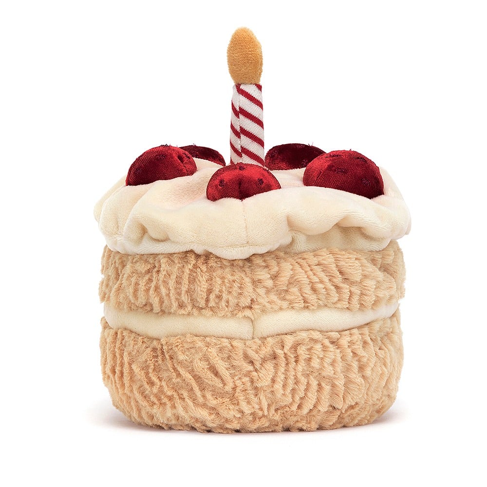 Jellycat Amuseable Birthday Cake One Size - H16 X W12 CM Jellycat,Jellycat Food & Drinks,OZ-deactivate OCARE NZ