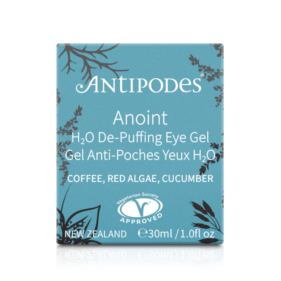 Antipodes Anoint H2O De-Puffing Eye Gel 30ml, Eye Cream, OCARE NZ