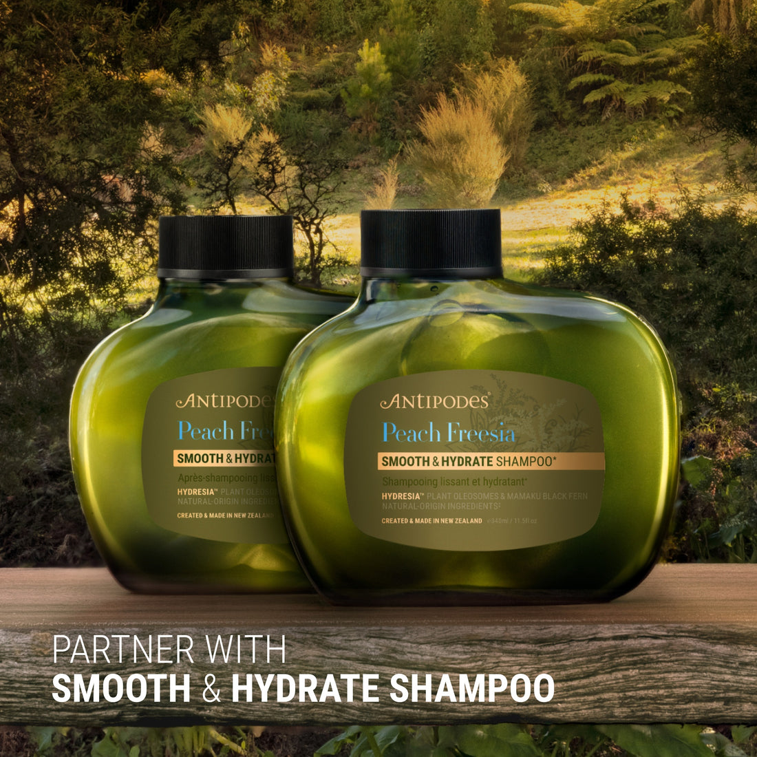 Antipodes Peach Freesia Smooth & Hydrate Conditioner 340ml, image 5