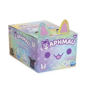 Aphmau Mystery Meemeows Series 8 Elemental Plush Blind Box with colorful design and cat ears.