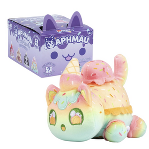 Aphmau Mystery MeeMeows Ice Cream Series Plush Blind Box with colorful plush cat.