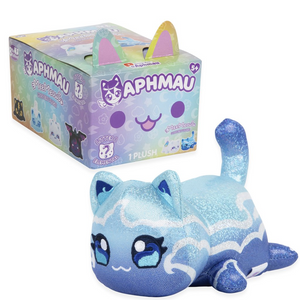 Aphmau Mystery Meemeows Series 8 Elemental Plush Blind Box featuring a cute blue plush MeeMeow.