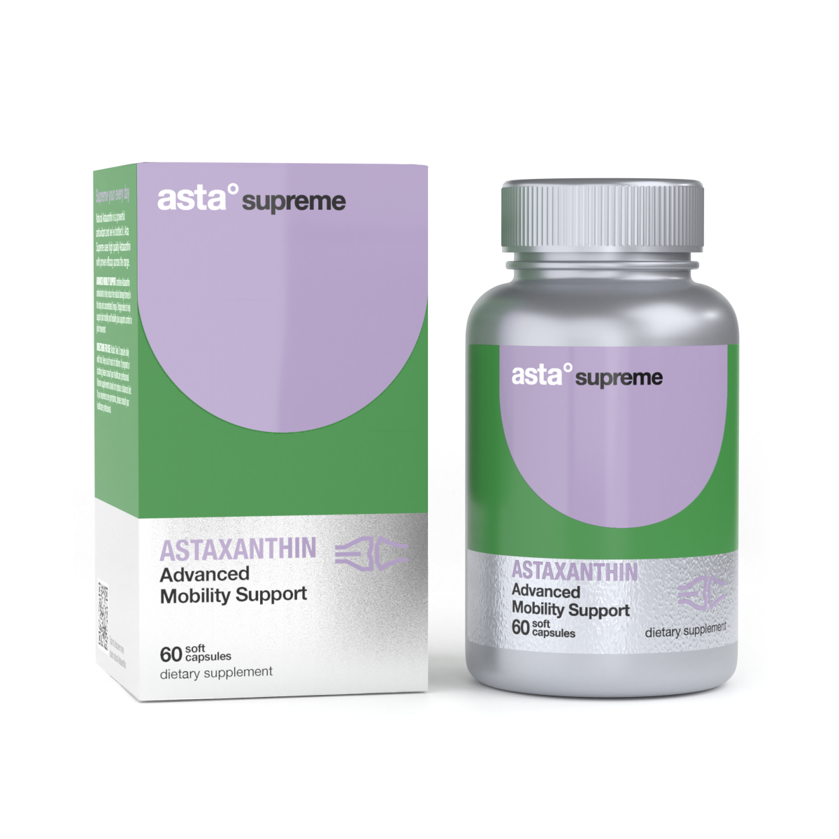 Asta Supreme Advanced Mobility Support 60 Soft Capsules, Astaxanthin, OCARE NZ