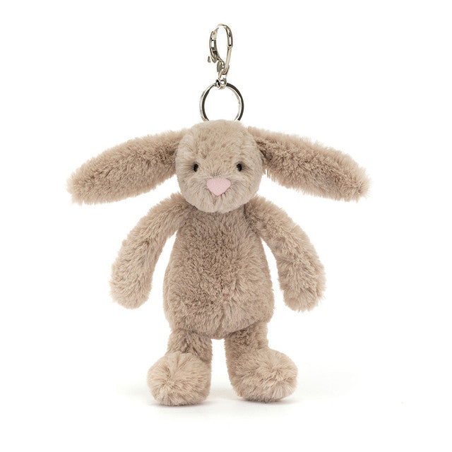 Jellycat Bashful Beige Bunny Bag Charm Keychains OCARE NZ