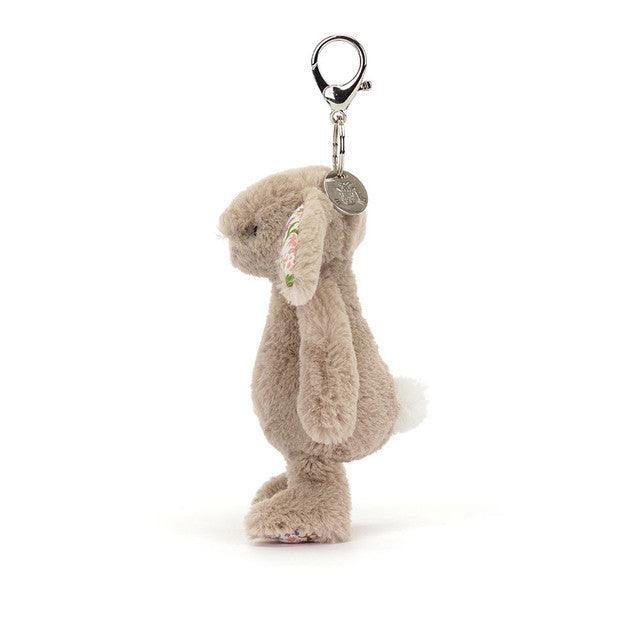 Jellycat Blossom Beige Bunny 'Petal' Bag Charm, image 2