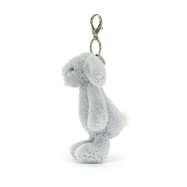 Jellycat Bashful Silver Bunny Bag Charm, image 3