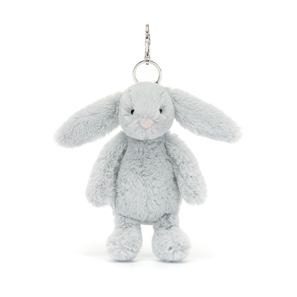 Jellycat Bashful Silver Bunny Bag Charm Keychains OCARE NZ