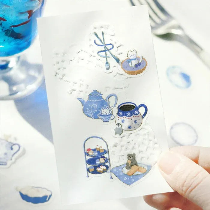 BGM Animals & Sweets Afternoon Tea Party Series Foil Stamped Flake Stickers, image 16