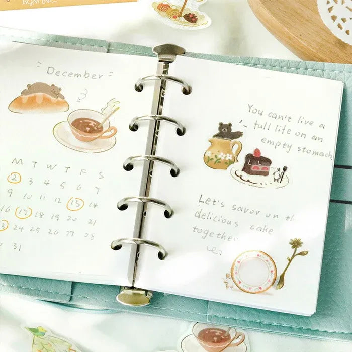 BGM Animals & Sweets Afternoon Tea Party Series Foil Stamped Flake Stickers, image 17