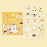 BGM Animals & Sweets Afternoon Tea Party Series Foil Stamped Flake Stickers