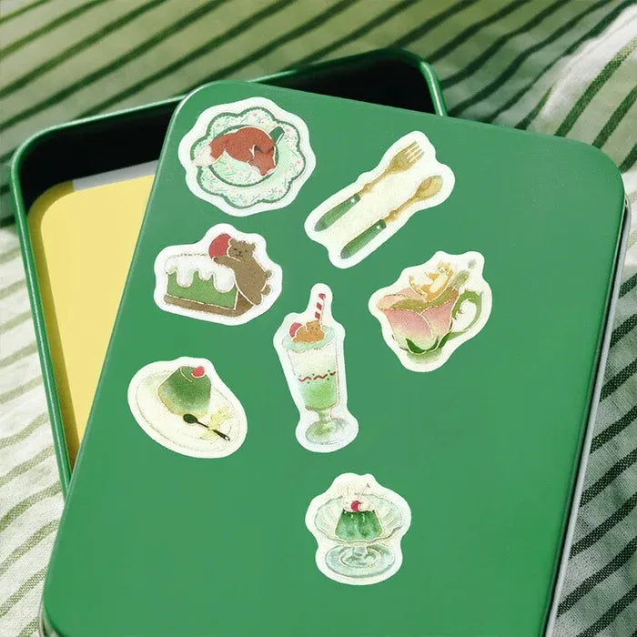 BGM Animals & Sweets Afternoon Tea Party Series Foil Stamped Flake Stickers, image 7