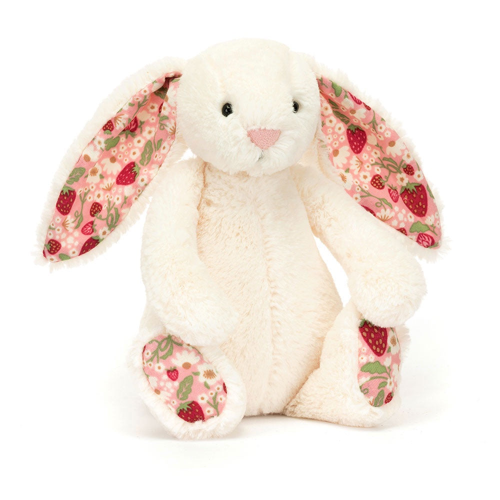 Jellycat Blossom Cream Bunny 'Berry' Stuffed Animals OCARE NZ