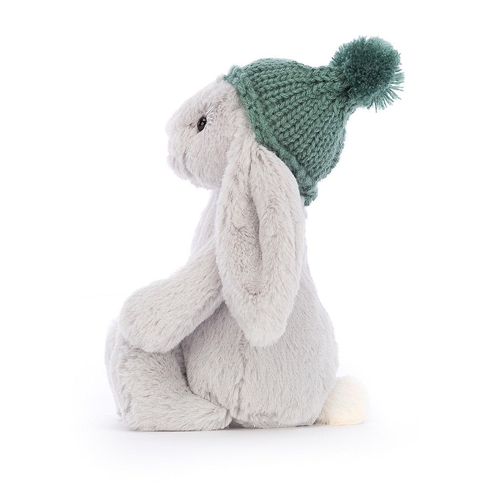Jellycat Bashful Toasty Bunny Silver: A charming and cuddly plush toy with soft silver fur. 