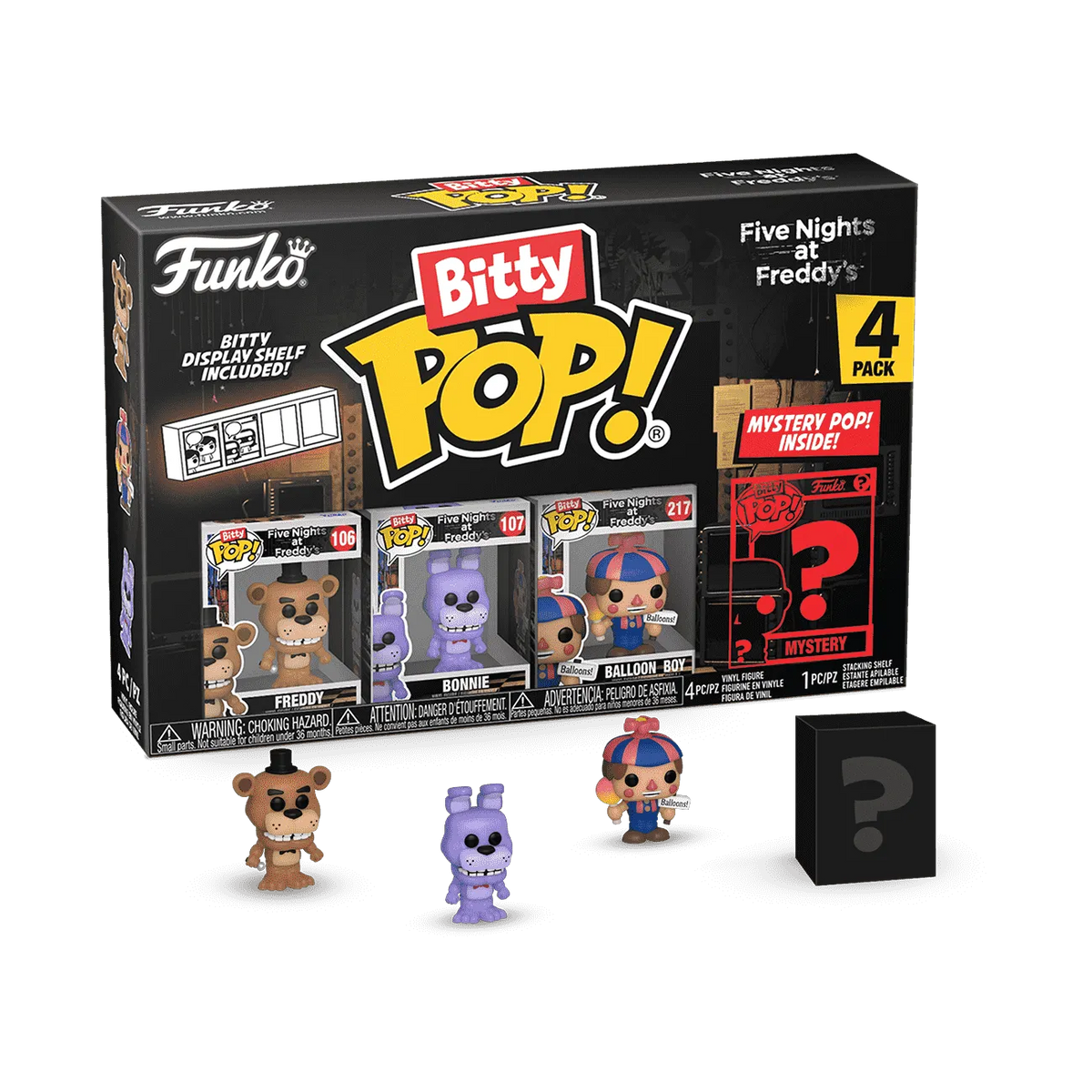 Funko Bitty Pop!  Five Nights at Freddy's- Freddy Bitty Pop! 4PK