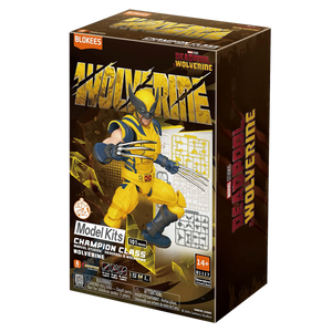 Blokees Marvel Infinity SAGA - Wolverine Champion Class Model Kit box with detailed design and parts.