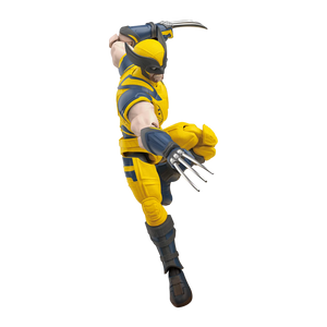Blokees Marvel Infinity SAGA - Wolverine Champion Class Model Kit action figure with claws extended in dynamic pose.