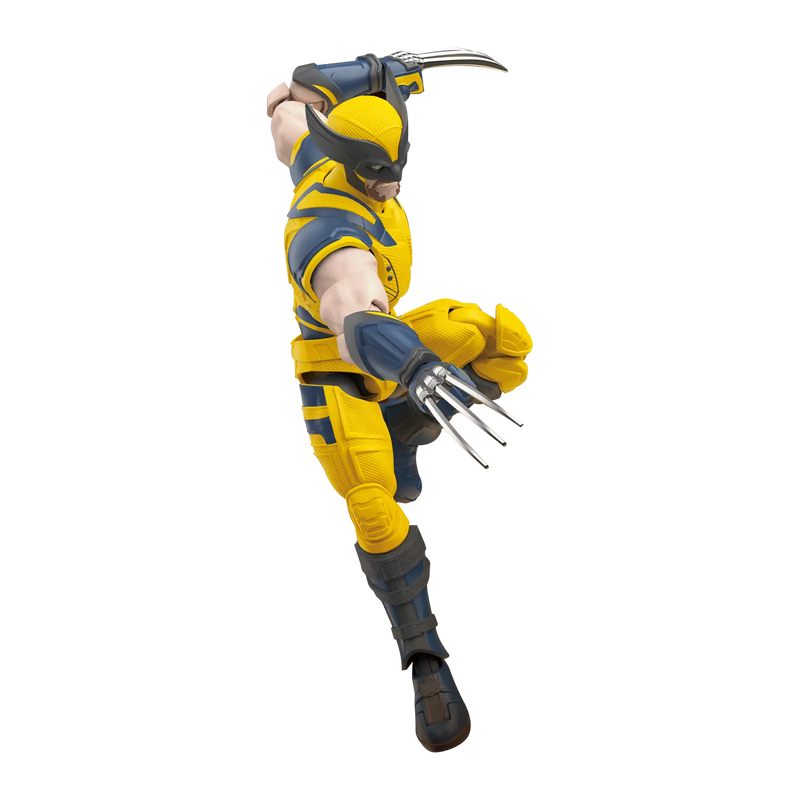 Blokees Marvel Infinity SAGA - Wolverine Champion Class Model Kit action figure with claws extended in dynamic pose.
