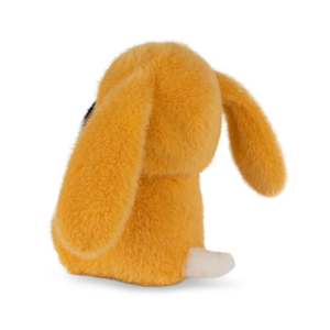 Bon Ton Toys Peanuts Easter Snoopy ECO Fuzzy Yellow plush bunny toy showcasing its soft yellow texture from the back.
