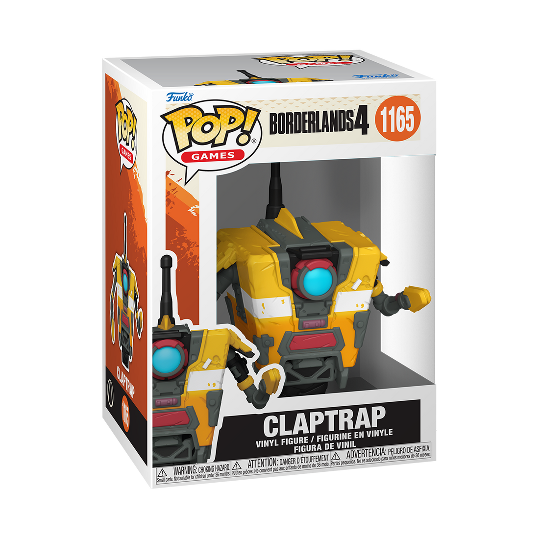 Funko Pop! Borderlands 4 - Claptrap Vinyl Figure, image 2