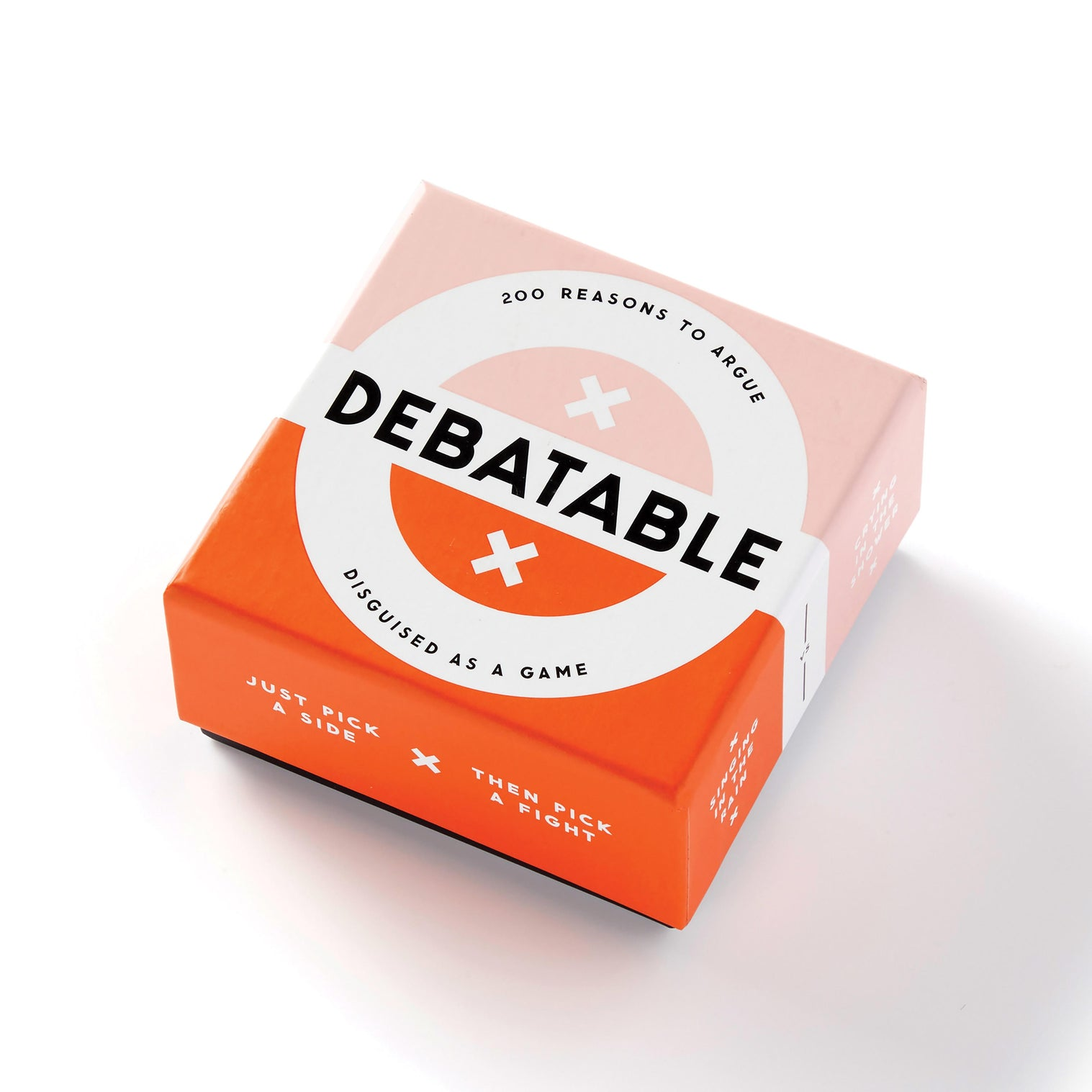 Brass Monkey It's Debatable Game box featuring bold design and the title 'DEBATABLE' for lively debates.