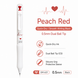 COMI Capsule Retractable Dual Ball Tip Gel Pen 0.5mm – Smooth Black Ink Ballpoint Gel Pen