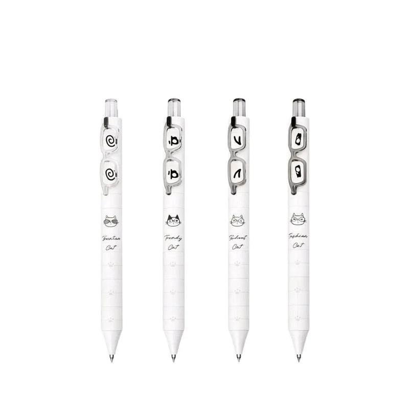 COMI  Trendy Cat 0.5mm Quick-Dry Black Ink Retractable Gel Pen – Assorted Design