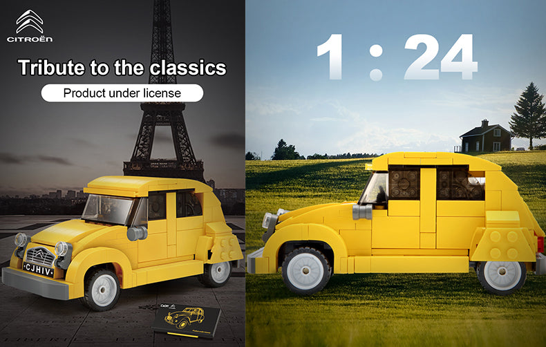CaDA 1:24 The Citreon 2CV Retro Brick Car, image 3