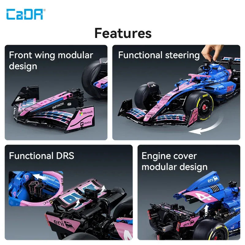 CaDA 1:8 BWT Alpine F1 Team A525 Building Set 2173pcs – C64012W, image 13