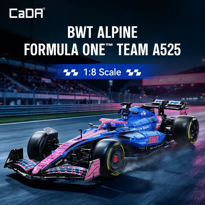 CaDA 1:8 BWT Alpine F1 Team A525 Building Set 2173pcs – C64012W, image 4