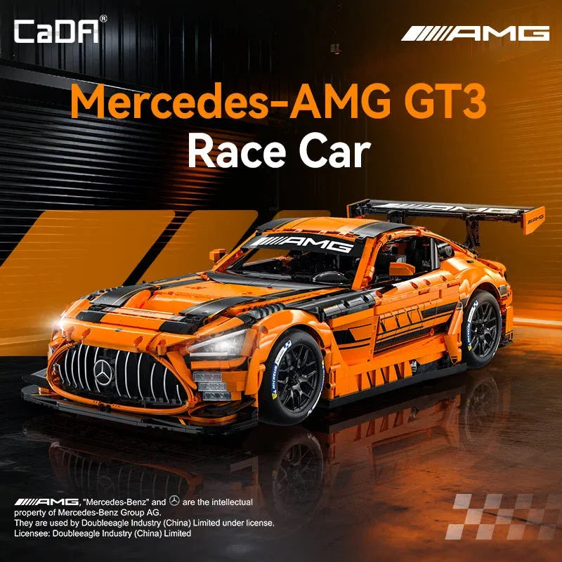 CaDA 1:8 Mercedes-AMG GT3 Building Set 5466pcs – C64008W, image 6