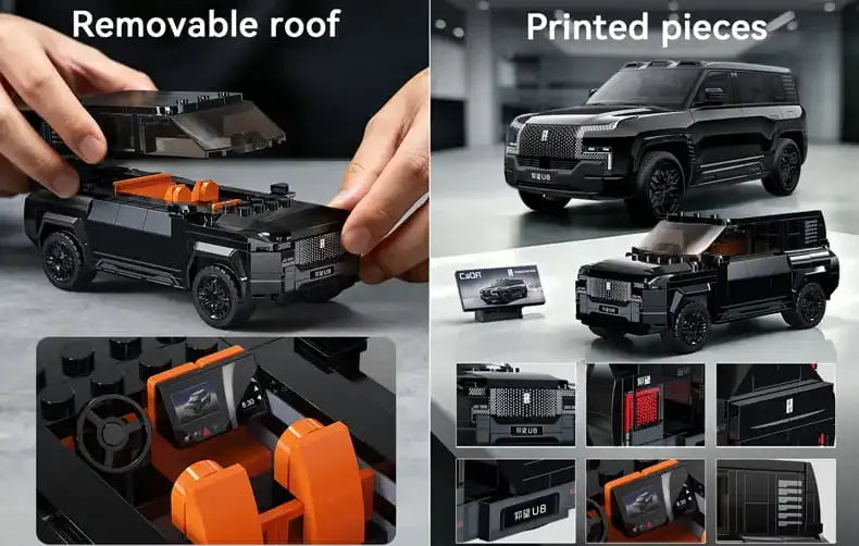 CaDA BYD YANGWANG U8 1:24 Scale Building Set - 304 Pieces - C55046W, image 7