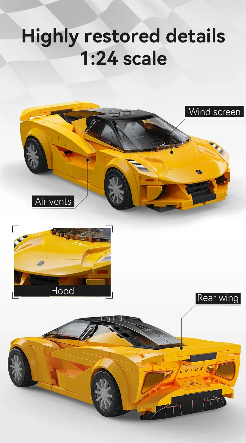 CaDA Lotus Evija 1:24 Scale Building Set - 276 Pieces - C55044W, image 11