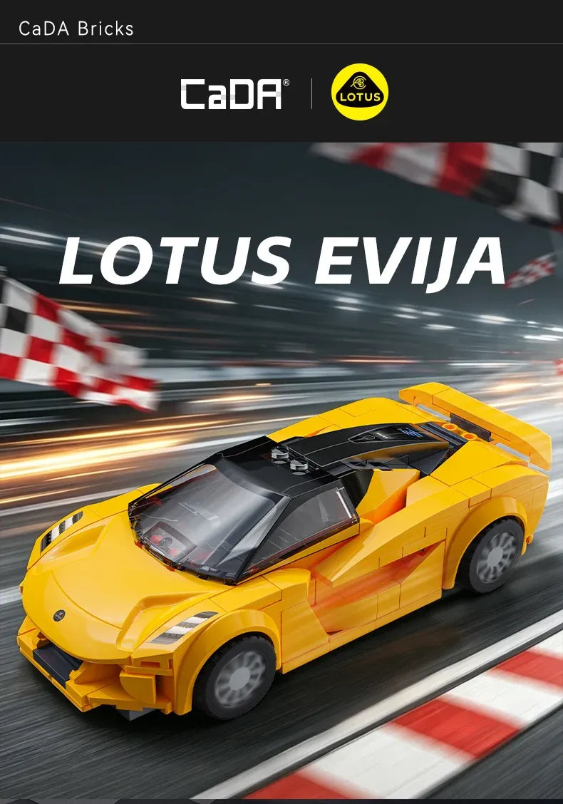 CaDA Lotus Evija 1:24 Scale Building Set - 276 Pieces - C55044W, image 10