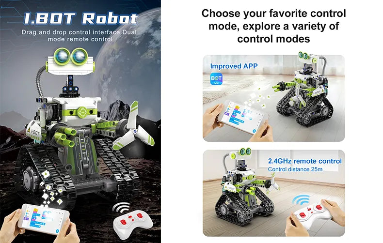 CaDA I.BOT Code Robot RC Building Set - 434 Pieces, image 8