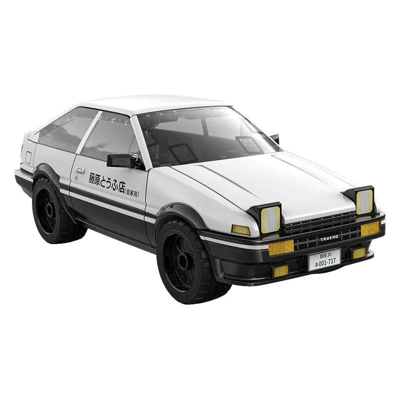 CaDA 1:35 Initial-D Toyota AE86 Trueno Car Brick Model Kits, image 2