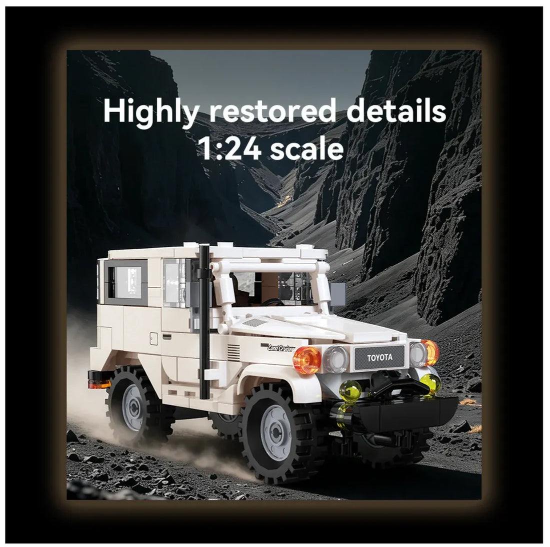 CaDA Toyota FJ40 Land Cruiser 1:24 Scale Building Set - 373 Pieces - C55042W, image 6