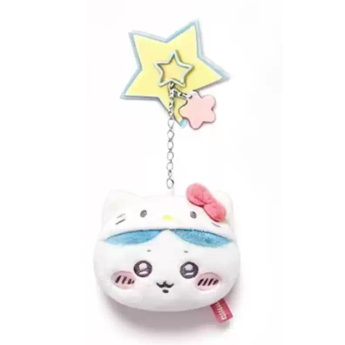 Chiikawa x Sanrio Characters Plush Face Mirror Charm, image 3