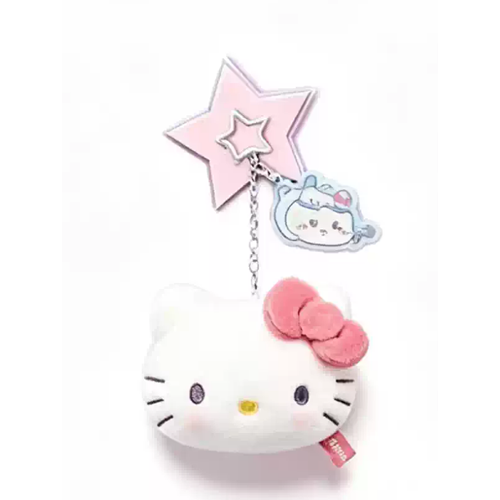 Chiikawa x Sanrio Characters Plush Face Mirror Charm, image 4
