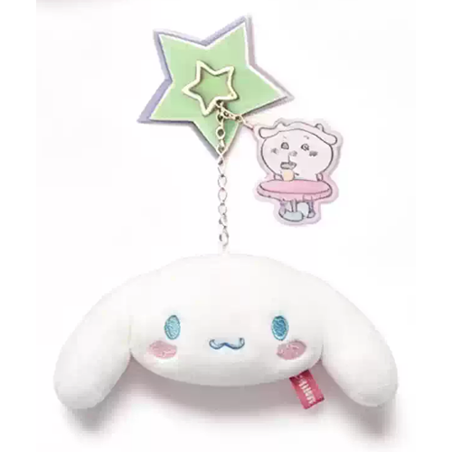 Chiikawa x Sanrio Characters Plush Face Mirror Charm, image 5
