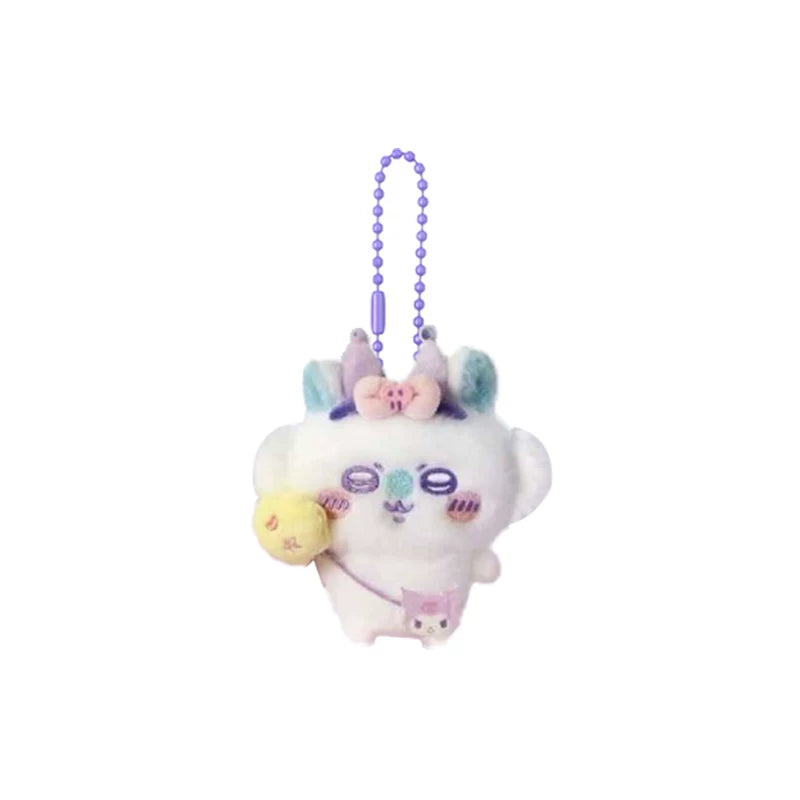Chiikawa x Sanrio Characters Sitting Plush Bag Charm, image 5