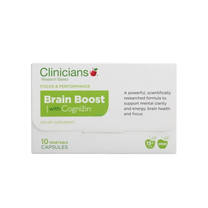 Clinicians Brain Boost with Cognizin 10 Vegetable Capsules EXP:08/2024