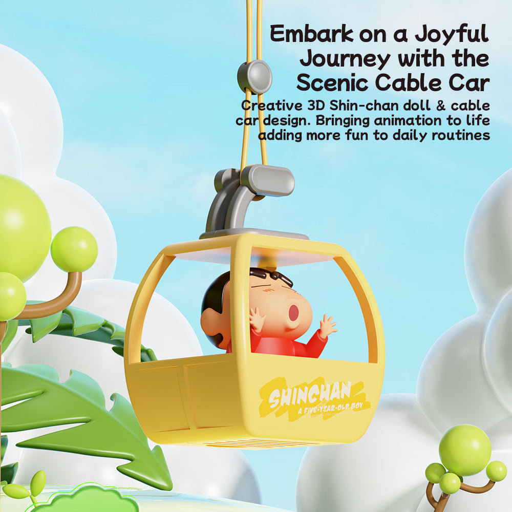 Crayon Shin-chan Cable Car Hanging Car Air Freshener, image 6