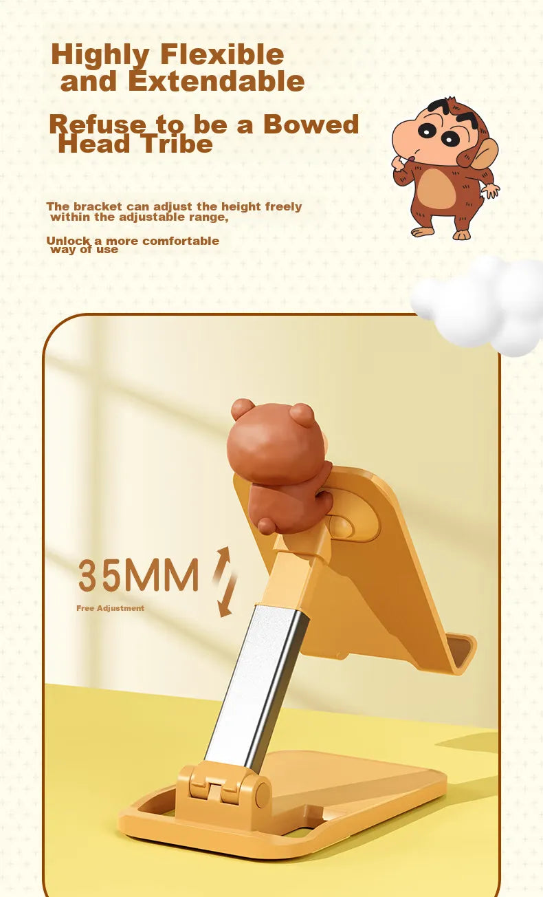 Crayon Shin-chan Foldable Desktop Phone Stand with Ornament, image 13