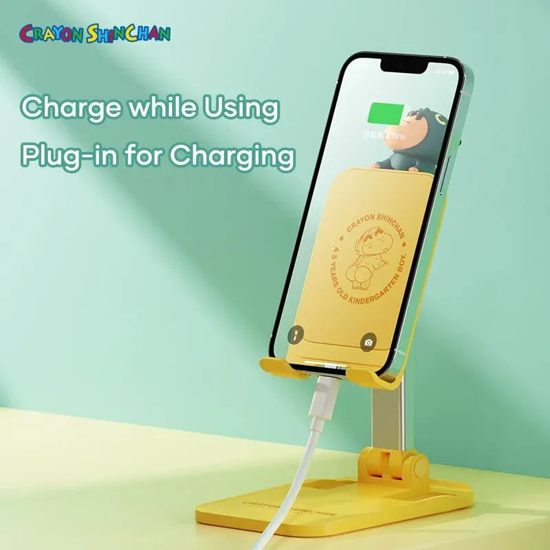 Crayon Shin-chan Foldable Desktop Phone Stand with Ornament, image 5