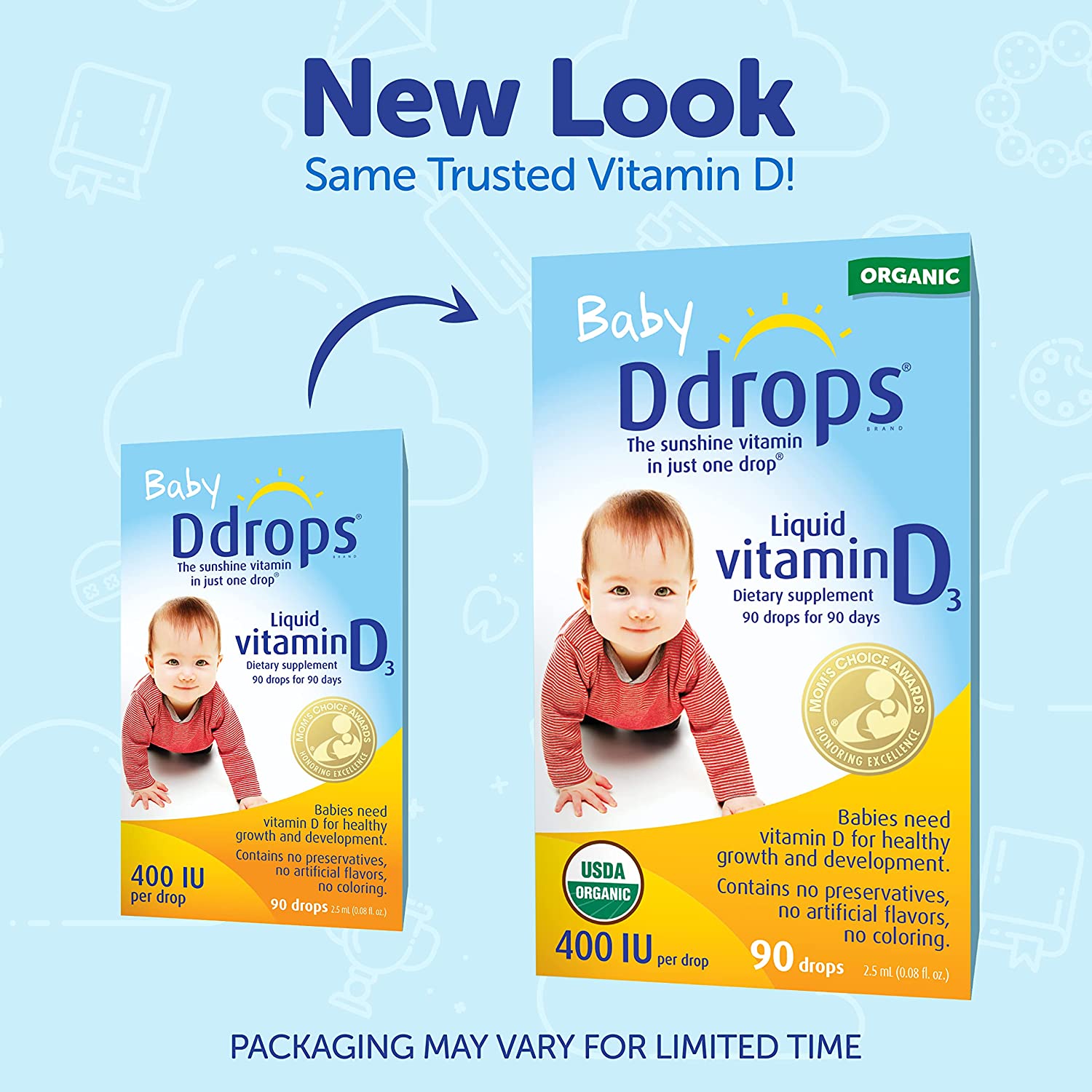 Ddrops Liquid Organic Vitamin D3 400 IU 25ml