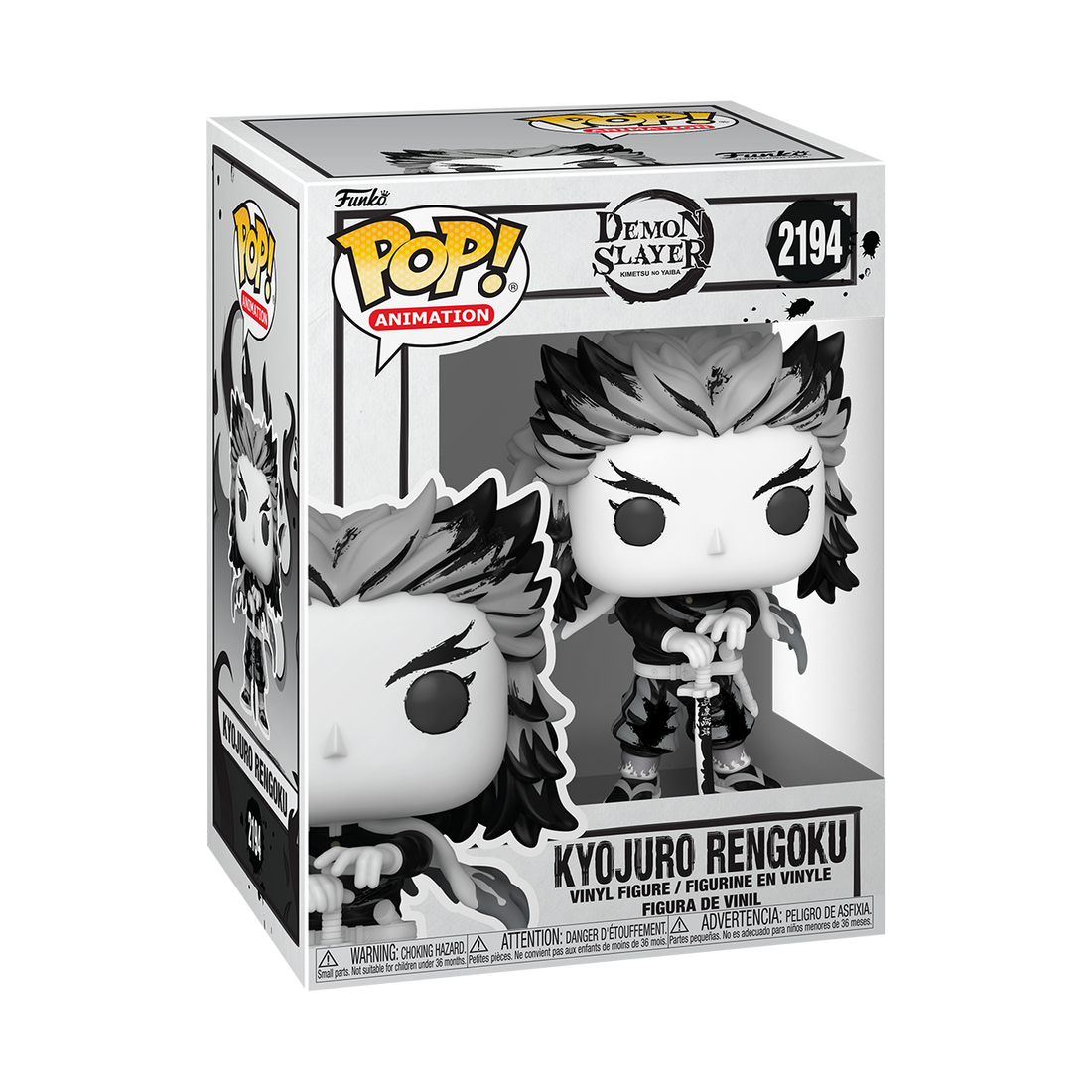 Funko Pop! Demon Slayer - Rengoku (Sumi-Ink) Vinyl Figure, image 2